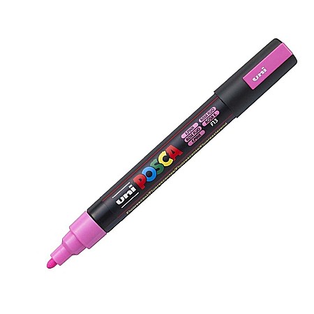 Markere universale Posca Uni - MARKER UNI POSCA UNIVERSAL 5M 1.8-2.5 MM 44316 ROZ FLUORESCENT