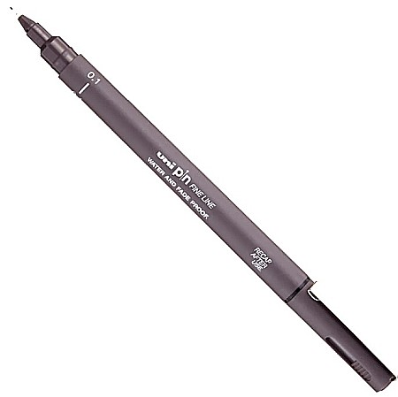 FINE ARTS&GRAPHICS - LEG LINER UNI PIN 0.1MM L365 GRI INCHIS
