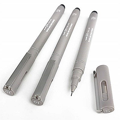 FINE ARTS&GRAPHICS - LEG LINER UNI PIN 0.1MM L367 GRI DESCHIS