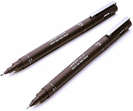 LEG LINER UNI PIN 0.1MM L369 SEPIA [1]