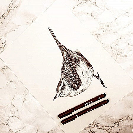 LEG LINER UNI PIN 0.1MM L369 SEPIA [2]
