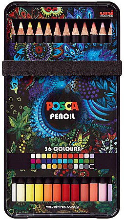 Culori Pastel - SET 36 CREIONE PASTEL ULEIOS POSCA KPE-100 C3945