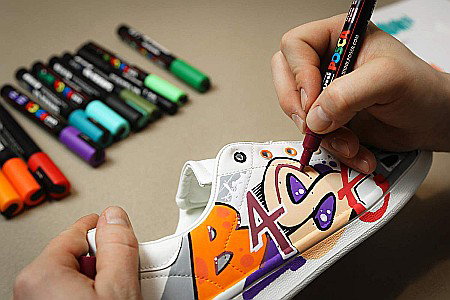 MARKER UNI POSCA UNIVERSAL 5M 1.8-2.5 MM M1281/36945 PORTOCALIU CAISA [5]