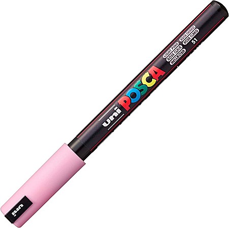 Markere universale Posca Uni - MARKER UNI POSCA VARF METALIC 0.7MM PC1MR 44533 ROZ DESCHIS