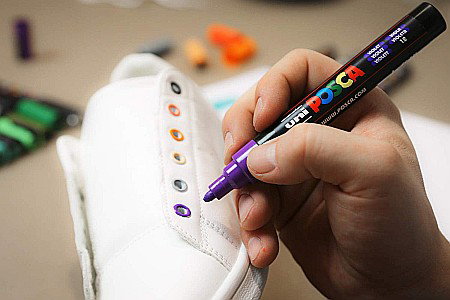 MARKER UNI POSCA VARF METALIC 0.7MM PC1MR 44533 ROZ DESCHIS [4]