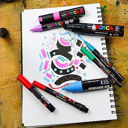 MARKER UNI POSCA PC-3M 0.9-1.3MM HOLIDAY 8 CULORI/SET 42588 [3]