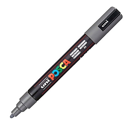 Markere universale Posca Uni - MARKER UNI POSCA UNIVERSAL 5M 1.8-2.5 MM M1405/40525 GRI INCHIS