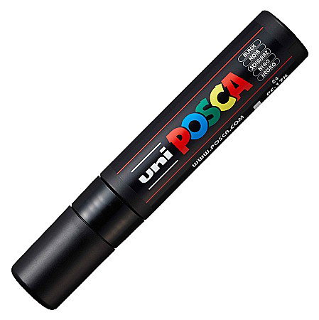 Markere universale Posca Uni - MARKER UNI POSCA PC-17K UNIVERSAL VARF TESIT 15MM NEGRU M670