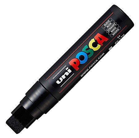 MARKER UNI POSCA PC-17K UNIVERSAL VARF TESIT 15MM NEGRU M670 [1]