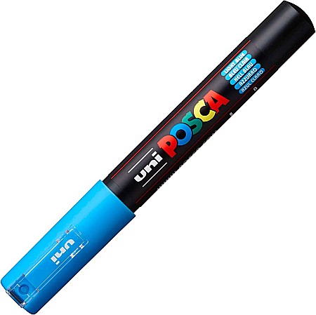 Markere universale Posca Uni - MARKER UNI POSCA UNIVERSAL 1M 0.7 MM M260/26495 ALBASTRU DESCHIS
