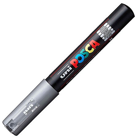 Markere universale Posca Uni - MARKER UNI POSCA UNIVERSAL 1M 0.7 MM M230/19784 ARGINTIU