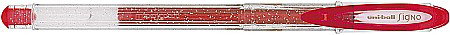 LEG PIX UNI-BALL GEL CU SCLIPICI UM-120SP ROSU P308 [1]