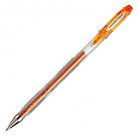 INSTRUMENTE DE SCRIS - LEG PIX UNI-BALL GEL CU SCLIPICI UM-120SP PORTOCALIU P142