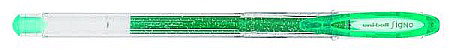 INSTRUMENTE DE SCRIS - LEG PIX UNI-BALL GEL CU SCLIPICI UM-120SP VERDE P221