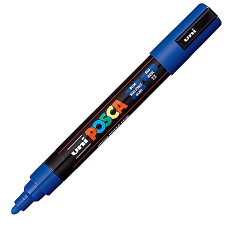 MARKER UNI POSCA UNIVERSAL 5M 1.8-2.5 MM M173/14162 ALBASTRU INCHIS [2]