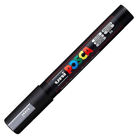 Markere universale Posca Uni - MARKER UNI POSCA UNIVERSAL 5M 1.8-2.5 MM M299/14159 ARGINTIU