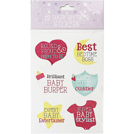 Botezuri, Gender reveal - EWR STICKER BABY SHOWER 12/SET 21213-S