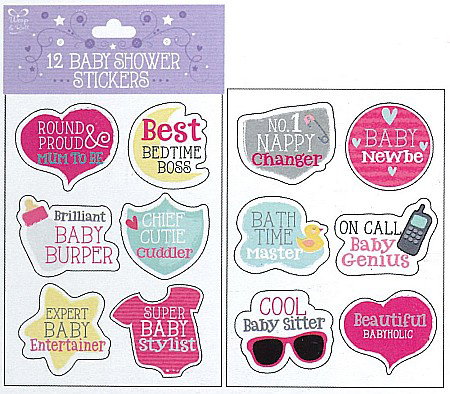 EWR STICKER BABY SHOWER 12/SET 21213-S [1]