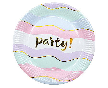 GOD FARFURII CARTON Elegant party paper plates, 20cm, plastic-free 8/set 93673 [0]