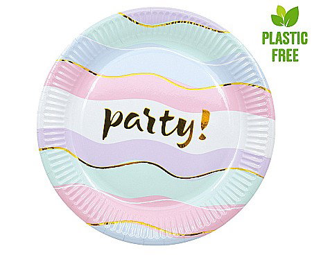 GOD FARFURII CARTON Elegant party paper plates, 20cm, plastic-free 8/set 93673 [1]