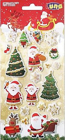 DIA STICKERS CRACIUN 10*22CM PUFFY GLITTER 621136 [2]