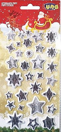 DIA STICKERS CRACIUN 10*22CM PUFFY GLITTER 621136 [5]