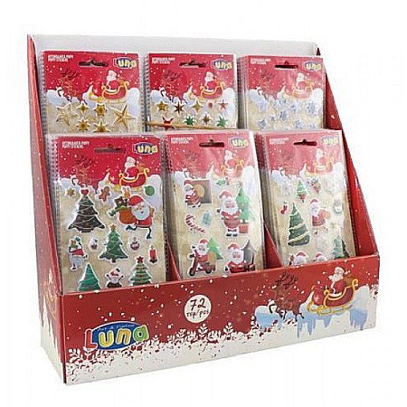 DIA STICKERS CRACIUN 10*22CM PUFFY GLITTER 621136 [6]