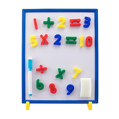 DIA TABLA MAGNETICA EDUCATIVA LITERE SI CIFRE 66 PIESE LUNA 621740 [2]