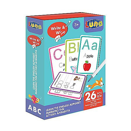 RECHIZITE SCOLARE IPB - DIA JOC EDUCATIONAL CU CARTI, INVATA ALFABETUL ENGLEZESC 26/SET LUNA 621783