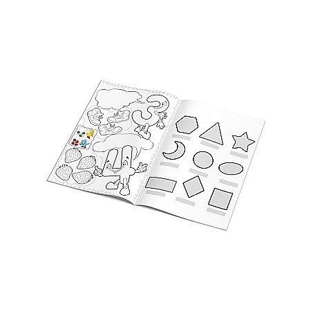 DIA CARTE PENTRU ACTIVITATI EDUCATIVE 24F CU STICKERE NUMERE SI FORME 646861 [1]