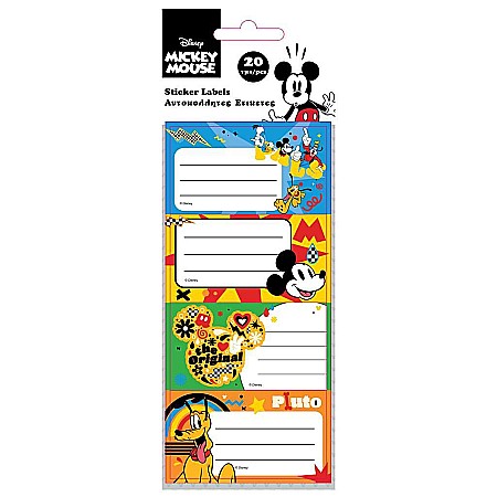 Etichete scolare - DIA ETICHETE SCOLARE AUTOADEZIVE 20/SET MICKEY 563895