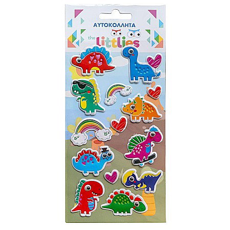 Etichete scolare si stickere - DIA STICKER 10*22CM DINOZAURI CU OCHI THE LITTLIES 646985