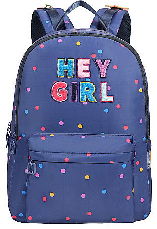 DKT RUCSAC SCOLAR MARSHMALLOW - HEY GIRL 2 COMPARTIMENTE ALBASTRU 64465-PROMO [1]
