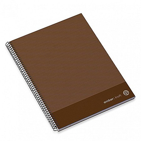 AM CAIET A5 100F SPIRA LINII HARD COVER KRAFT 207871 [2]