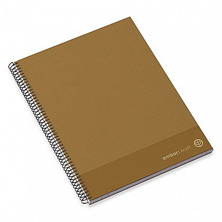 AM CAIET A4 100F SPIRA LINII HARD COVER KRAFT 207895 [3]