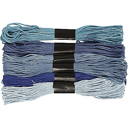 HOBBY - CC FIR DE BRODAT 6/SET BLUE HARMONY 412710
