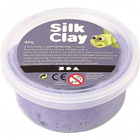 Foam clay, silk clay - Pastă de modelaj fină cu uscare la aer Silk Clay 40G MOV 79107