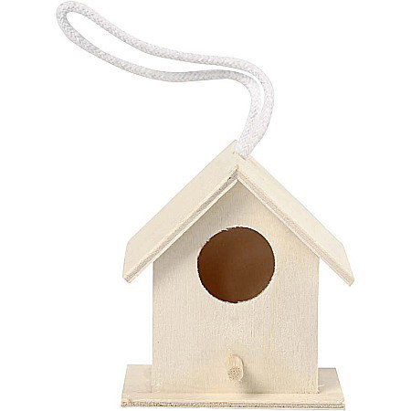 Decoratiuni din Lemn - CC CASUTA PASARE LEMN 6*6CM 575750