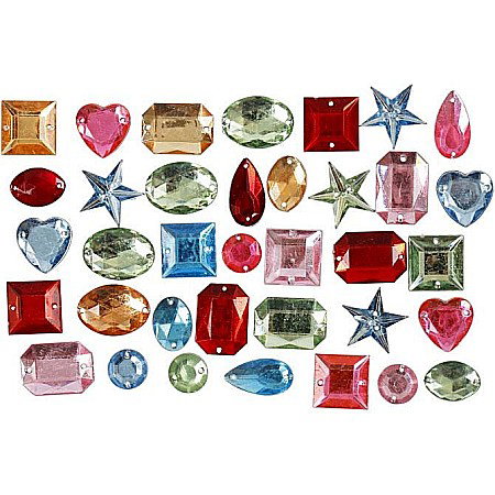 Paiete, Strasuri si Pietricele - CC PIETRE DECOR 15*17MM DIVERSE CULORI 992271