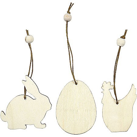 Figurine si Accesorii Paste - CC FIGURINE LEMN ASORTATE 6CM 56740