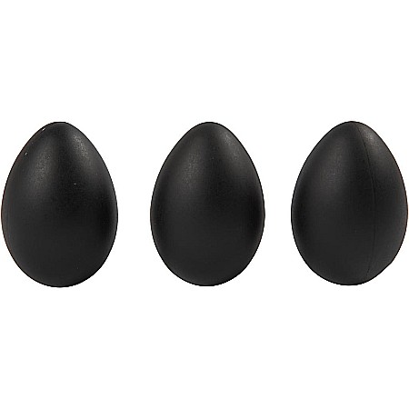 Ouă Decorative de Paște - CC OU PLASTIC NEGRU 6CM 12/SET 51025