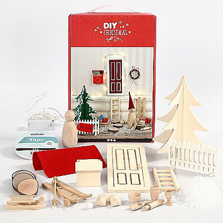 DE SEZON - CC SET CONSTRUCTIE CRACIUN ELF DOOR DIY 97038