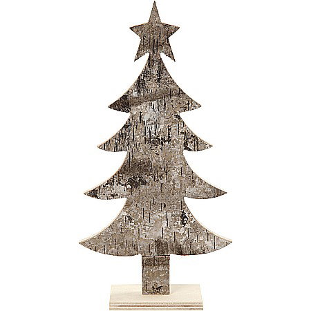 DE SEZON - CC BRAD CRACIUN LEMN 26CM 57923
