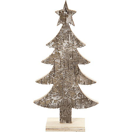 DE SEZON - CC BRAD CRACIUN LEMN 18*9CM 57924