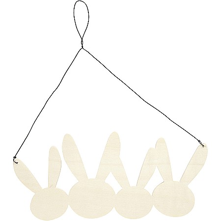 DE SEZON - CC IEPURASI LEMN, H: 11 cm, W: 25 cm, 0,7 cm PASTE 57939