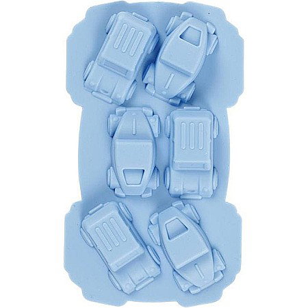 Forme Turnare, Modelare - CC MATRITA DIN SILICON - 6 MASINI 3*4.5CM 12.5ML ALBASTRU 37132