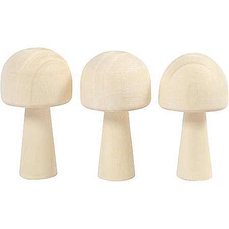 Decoratiuni din Lemn - CC CIUPERCA LEMN DECOR 3/SET 56935