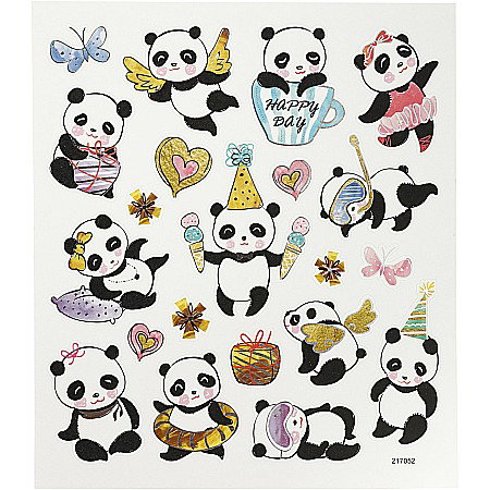 CC STICKER DECOR PANDAS 21PC 27196 [0]