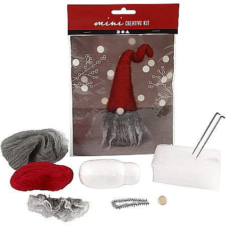 CC MINI KIT CREATIV CRACIUN PALARIE GNOM PASLA ROSIE 977403 [0]