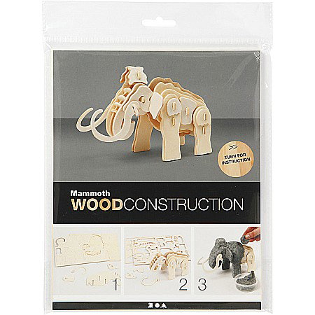CC FIGURINA LEMN 3D MAMUT 19x8,5x11 cm 580503 [1]